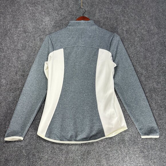Nike Golf Top Womens Small  1/4 Zip  Tour Performance Dri Fit Gray White Pink - Picture 7 of 8